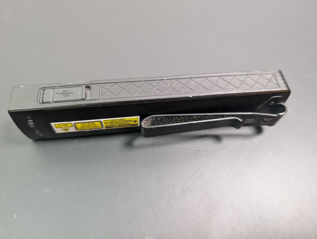 Olight ArkPro Ultra USB-C charge port and clip
