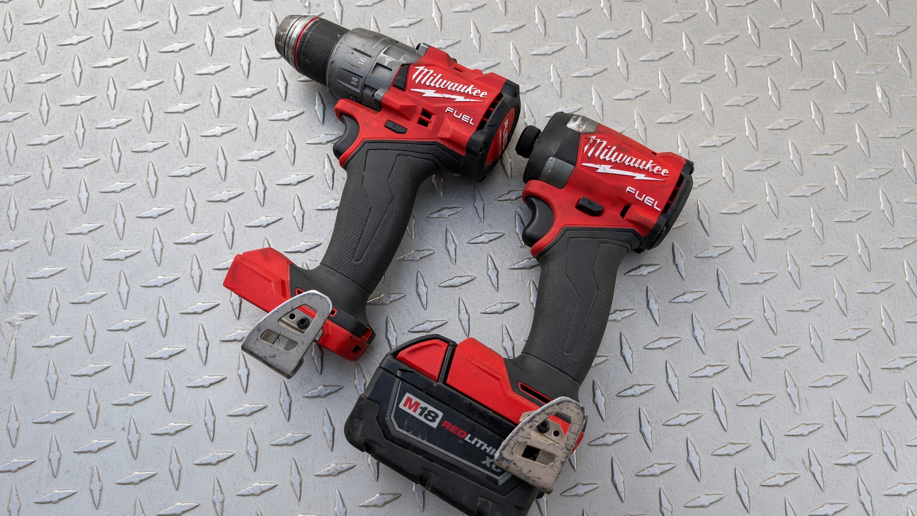 Milwaukee M18 FUEL drill and 1/4-inch impact driver